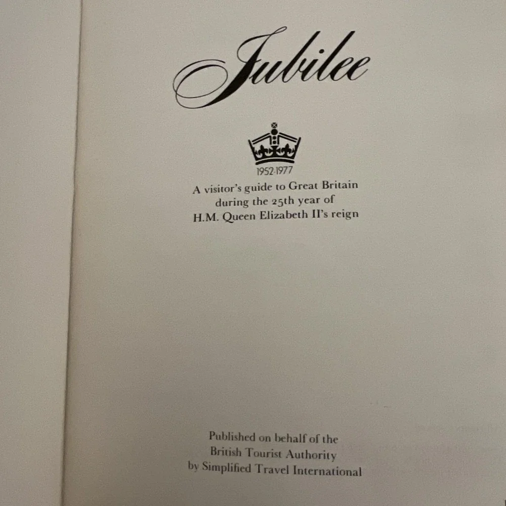 British Airways Visitor's Guide to Queen Elizabeth's 25th Year Jubilee 1977